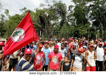 Eunapolis, Bahia / Brazil - April 21, 2010: Members Of The Landless Movement - Mst - Are Seen During