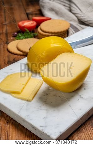 Dutch Baby Gouda Cheese In Yellow Wax