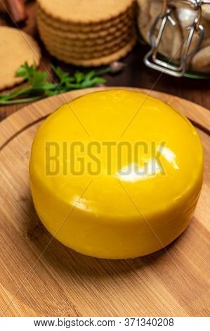 Dutch Baby Gouda Cheese In Yellow Wax