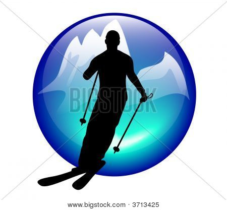 스키 및 슬라롬 아이콘