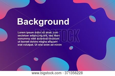 Abstract Liquid Colourful Background.gradient Backdrop Design. Vector Illustration.
