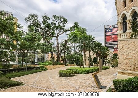 Kuala Lumpur, Malaysia - November 28, 2019: The Sultan Abdul Samad Building Is Located In Front Of T