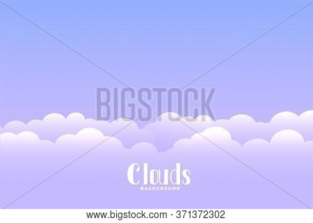 Above The Cloud Background With Text Space
