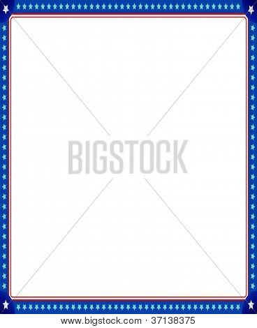 üres képdoboz stars and stripes szegéllyel illusztrált képe