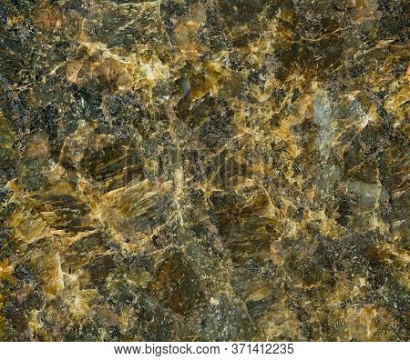 Close-up Detail Of Dark Brown And Green Uba Tuba Granite Texture, Pattern Or Background