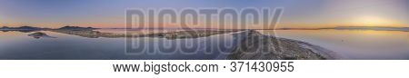 Sunset Over The Pans At The Bonnievale Salt Flats