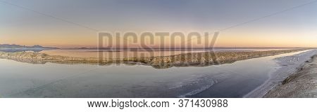 Panorama View Of Pans At The Bonnievale Salt Flats