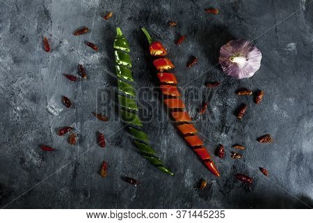 Spicy Peppers, Cayenne And Garlic