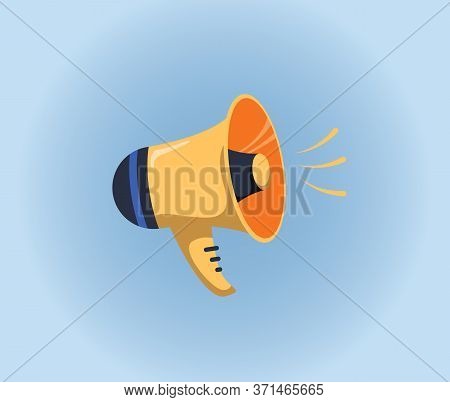 Loudspeaker Symbol. Marketing And Advertising. Democracy And Elections. Stock Vector Illustration In