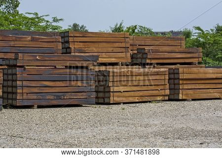 Wooden Railway Sleepers