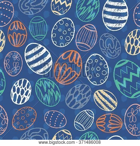 Seamless Pattern Print Background. Surface Pattern Design. Great For Packaging, Fabric, Easter Desig