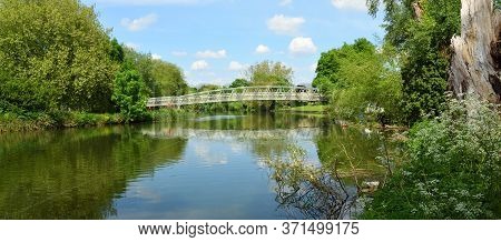 Coneygeare Bridge Crossing The River Great Ouse At St Neots Cambridgeshire England .