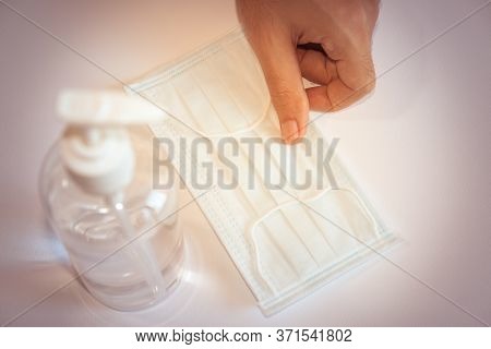 Face Mask For Protection Against Viruses And Germs.