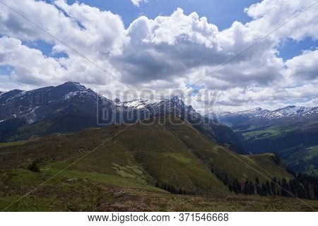 Switzerland Alps Graubuenden Mountain Scenery Piz Beverin