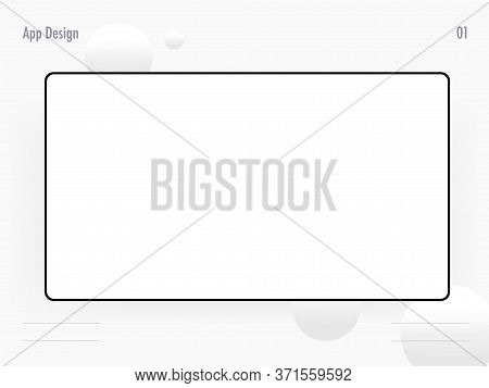 Tablet Template Wireframe Mockup For App Design