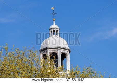 Montelbaanstoren Tower In Amsterdam, North Holland, The Netherlands