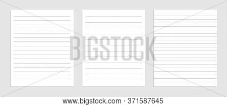 Blank Lines Note Papet Sheet Set Design