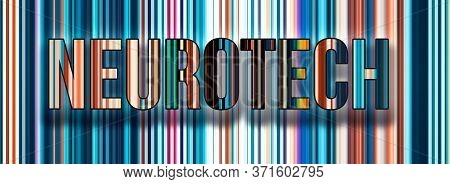 Neurotech Theme With Abstract Network Lines And Patterns