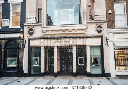 London / Uk - 06/06/2020: David Morris Shop In London Prepared For Looting During The Protests Of Bl