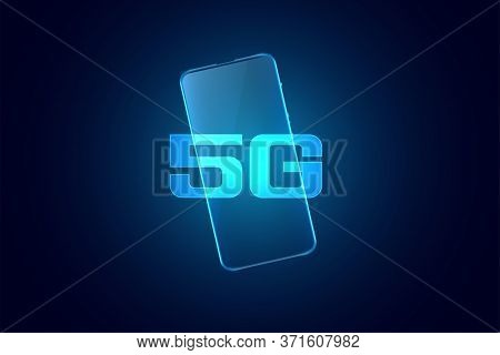 5g Fifth Generation Mobile Superfast Technology Background Design