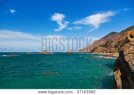Costa nell'isola di Tenerife - Spagna Canarie