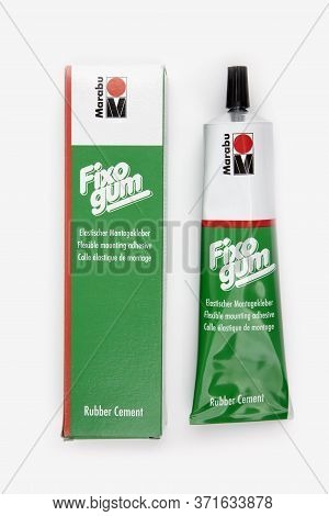 Wetzlar, Germany 2020-05-13 : Marabu Fixogum Rubber Cement Over Bright Background. Marabu Has Been S