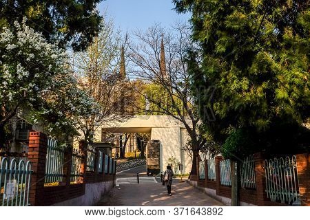 Daegu, South Korea - April 4, 2019 : Daegu Jeil Presbyterian Church In Daegu City, South Korea.