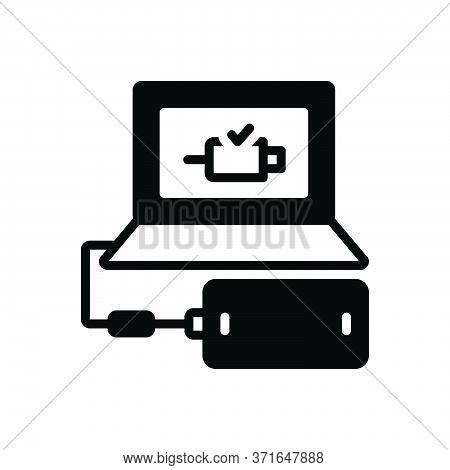 Black Solid Icon For Connect Add Link Attach Concatenate