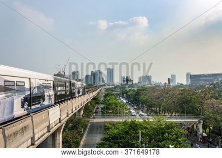 Mochit Bts Station-may 14:view From This Station To Get Into Downtown On A Sunny Day. On May 14, 201