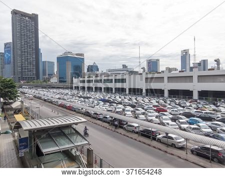 Mochit Bts Station Bangkok,thailand-18 August 2018: Parking Lot Of Passengers On, 18 August 2018, In