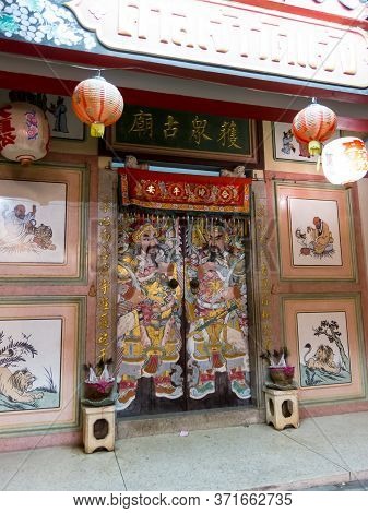Wat Chaeng Shrine Nakhon Ratchasima,thailand-28 September 2018:shrine Wat Old Fountain
It Is Water E