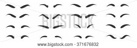 Eyebrows Shapes Set. Eyebrow Shapes. Various Types Of Eyebrows. Eyebrow Shaping For Women.
