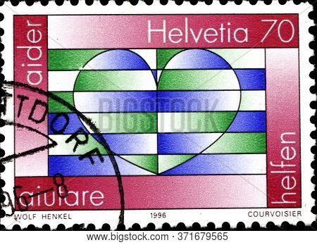 02.09.2020 Divnoe Stavropol Krai Russia The Postage Stamp Switzerland 1996 Heks Interchurch Aid 50 Y