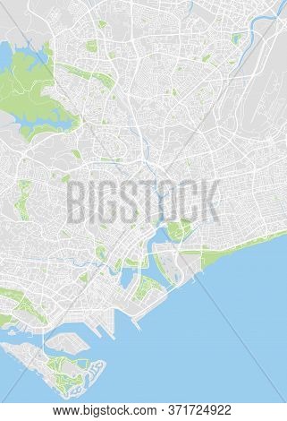 City Map Singapore, Color Detailed Plan, Vector Illustration