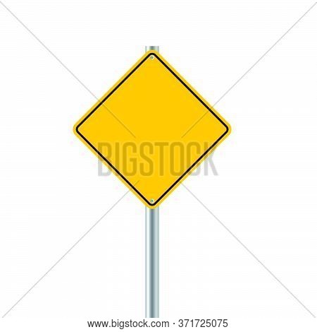 02-blank Road Signs Vector Illustration