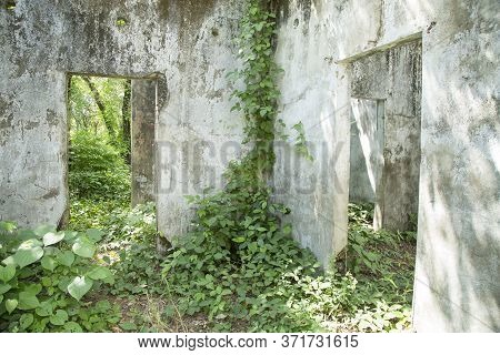 Armero, Colombia - November 08, 2016. Ruins Of The Armero Tragedy. It Was A Natural Disaster Resulti