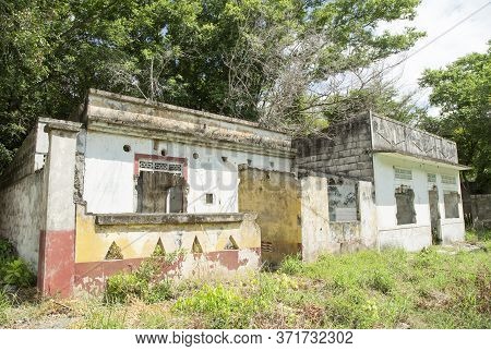 Armero, Colombia - November 08, 2016. Ruins Of The Armero Tragedy. It Was A Natural Disaster Resulti