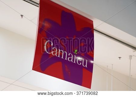 Bordeaux , Aquitaine / France - 01 15 2020 : Camaieu Logo Store Camaïeu Shop Sign In Mall French Clo
