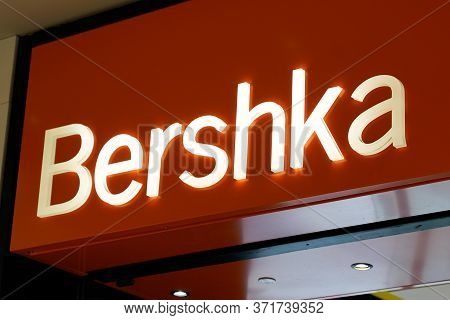 Bordeaux , Aquitaine / France - 09 23 2019 : Bershka Sign Shop Clothing Store Retailer Company Part 