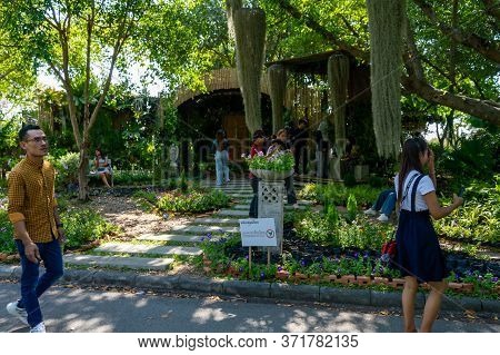 Bangkok Thailand-30 December 2019:suan Luang Rama Ix Also Referred To As (king) Rama Ix Park,is A Pu