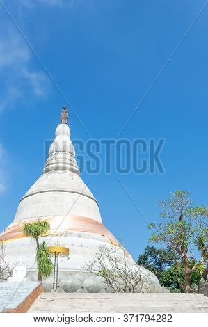 Nakhon Ratchasima Thailand-21 November 2019:wat Pa Phu Pha Sung Phra Chedi Phra Sri Phupha Sung (phr
