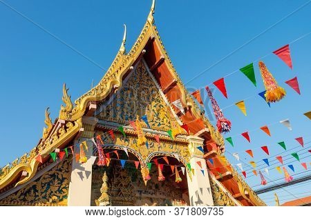 Loei Chiang Khan  Thailand-07 December 2019:wat Si Khun Temple Was Built In 2199 B.e., Located At 37