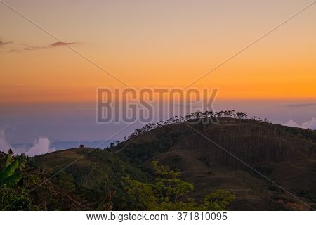 Sunset On The Horizon Of Pacific Ocean Costa Rica
