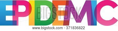 Colored Vector Banner. Corporate Concept. Gradient Text. Transparency Letters Rainbow Text. Vector I