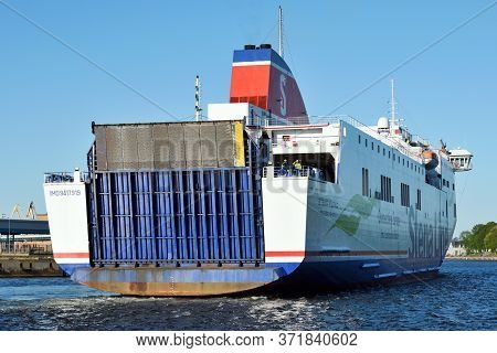 Ventspils, June 02: Ferry Of Stena Line On June 02, 2020 At Ventspils, Latvia.