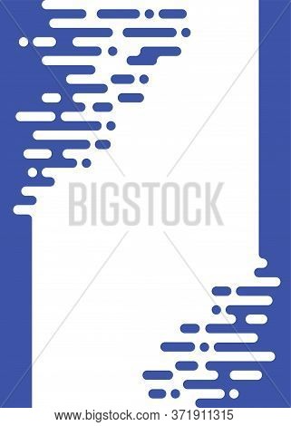 Transition Pattern.  Irregular Rounded Lines With Right And Left Direction - Absctract Vector Futuri