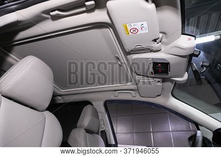 Novosibirsk/ Russia - June 06 2020:subaru Forester, Close-up Of The Hatch On Gray Roof. Modern Car I