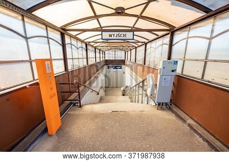 Bialogard, Zachodniopomorskie / Poland-17 June 2020 .: Railway Station In A Small Town In Central Eu
