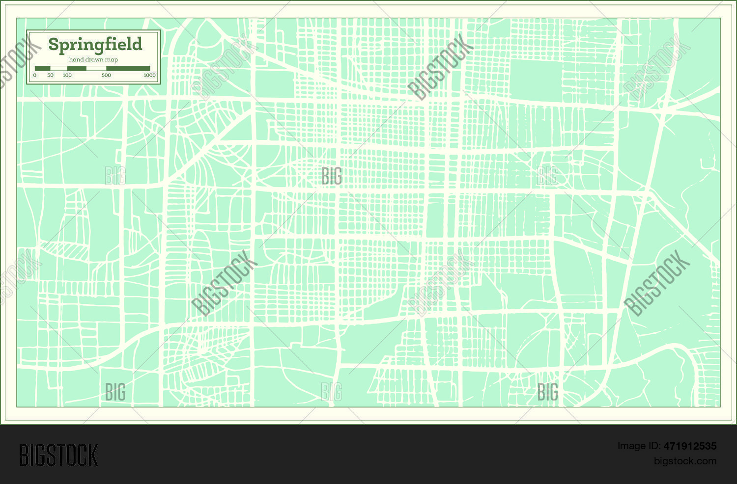 Springfield Usa City Vector & Photo (Free Trial) | Bigstock