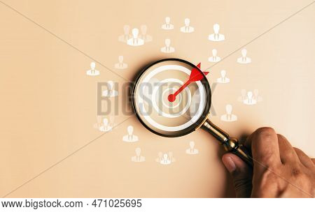 Hrm Or Human Resource Management, Searching And Accept To Manager Career Icon Which Is Among Staff I